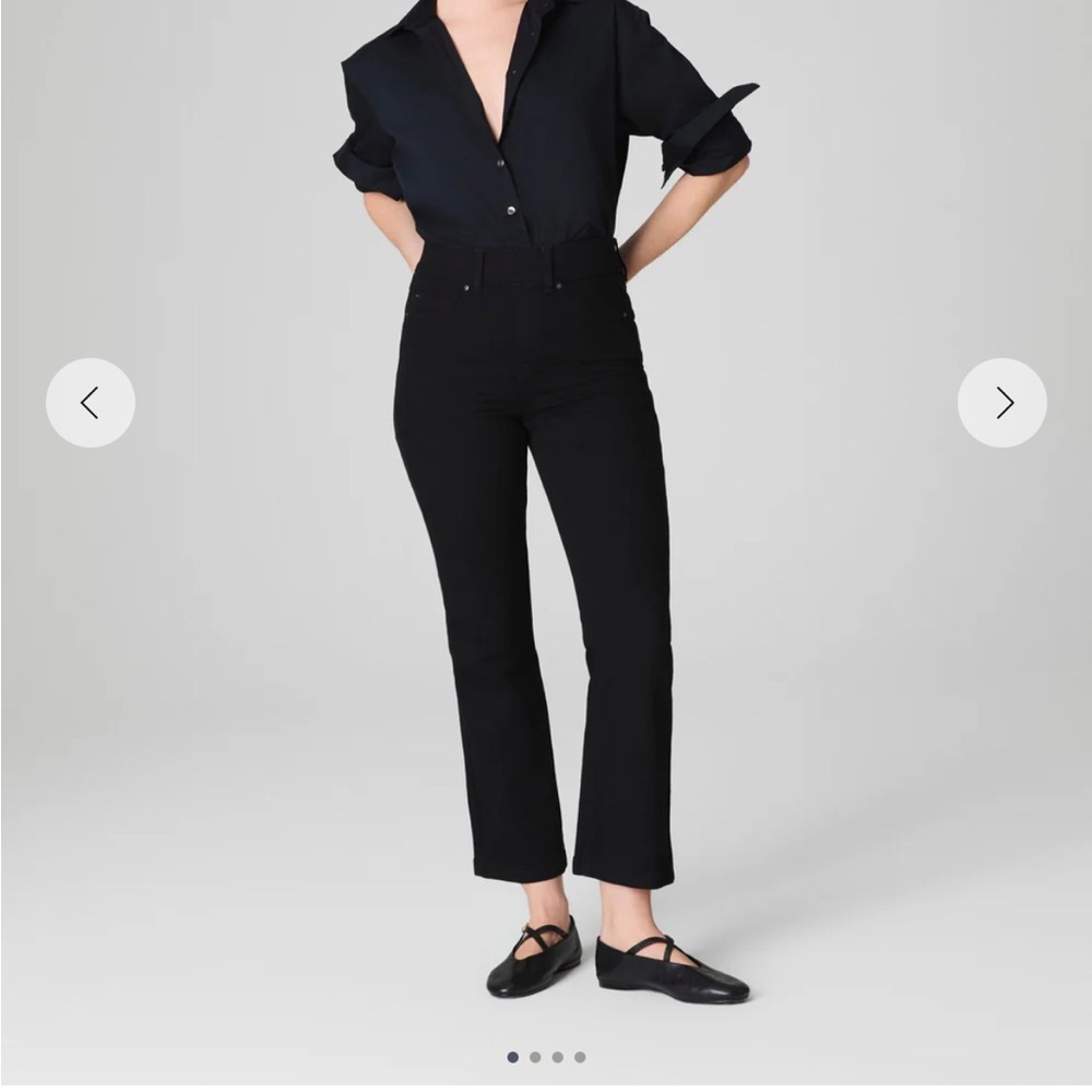 SPANXshape EveryWear kick flare jeans clean black size small NWT
